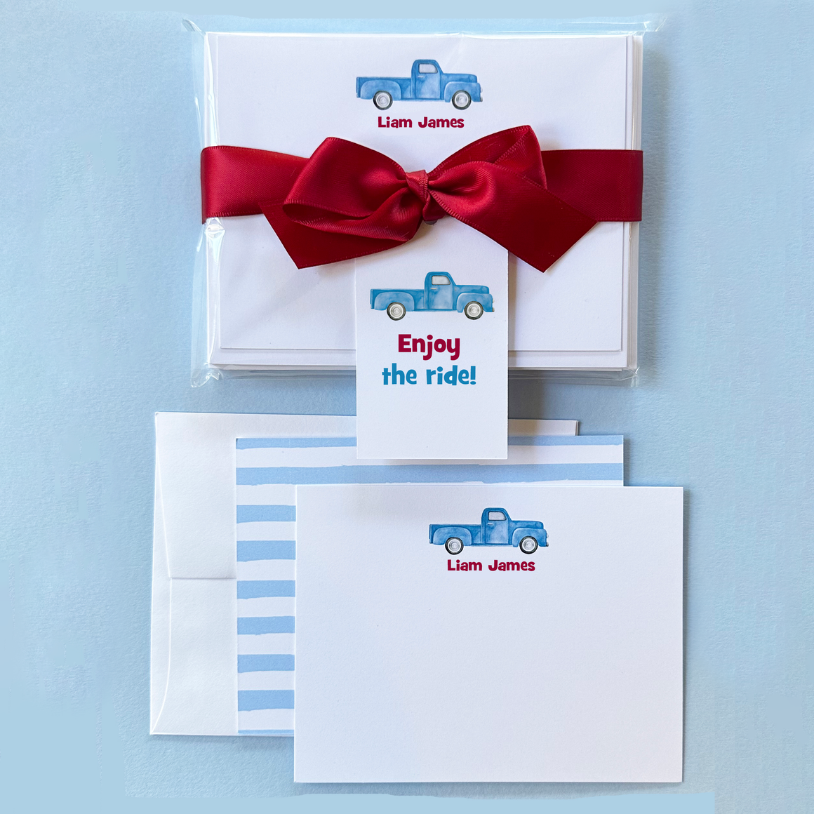 Enjoy the Ride PERSONALIZED Notecards