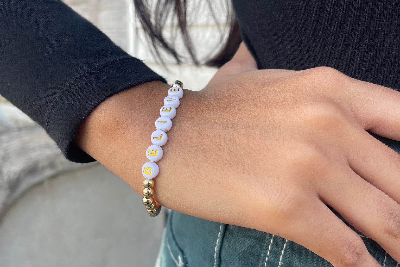 *Preorder* Believe Beaded Bracelet