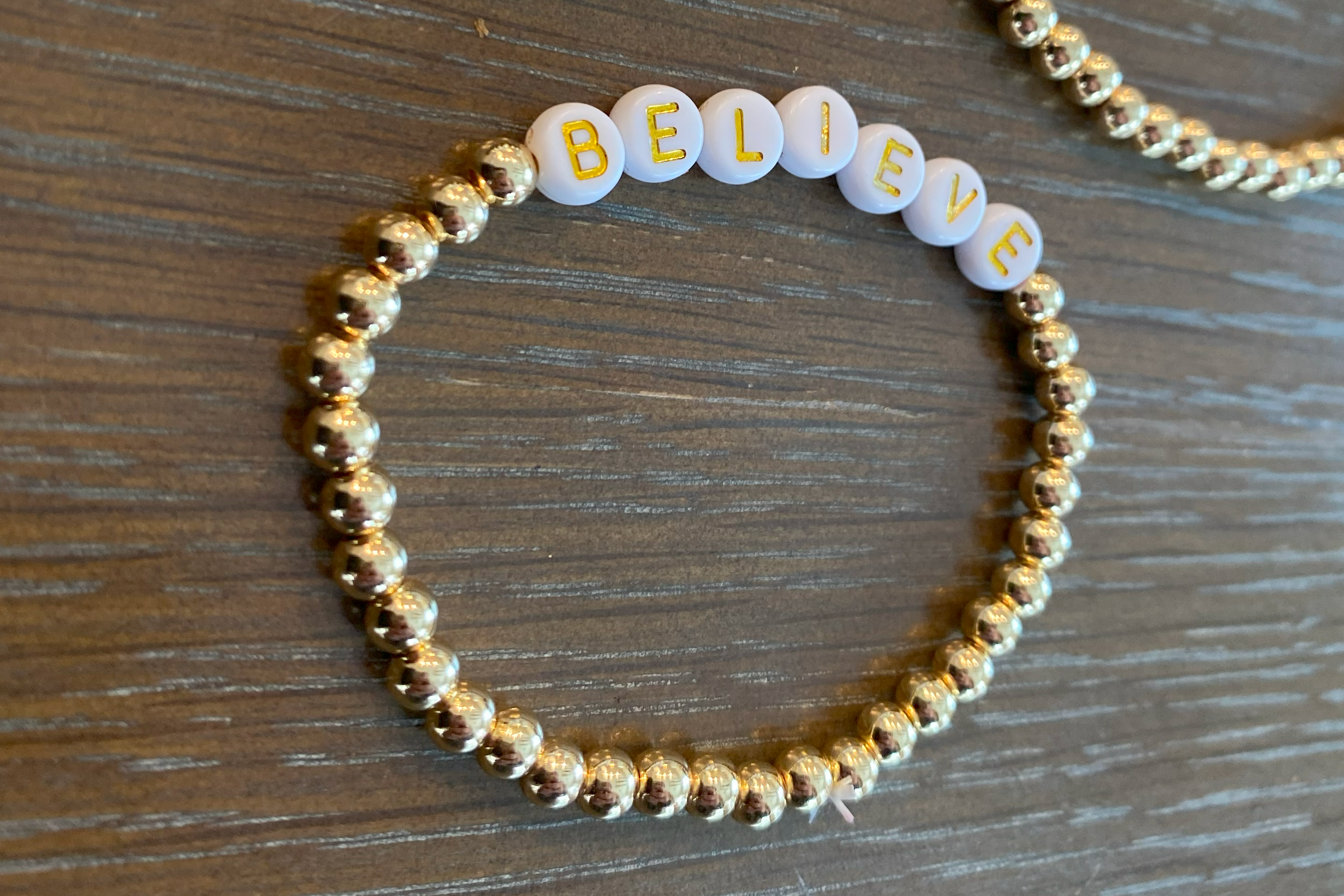 *Preorder* Believe Beaded Bracelet
