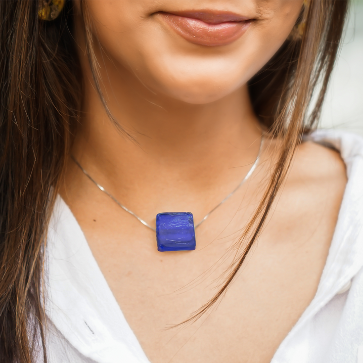 Cobalt Murano Glass Necklace