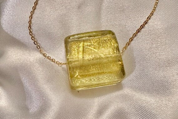 Gold Murano Glass Necklace