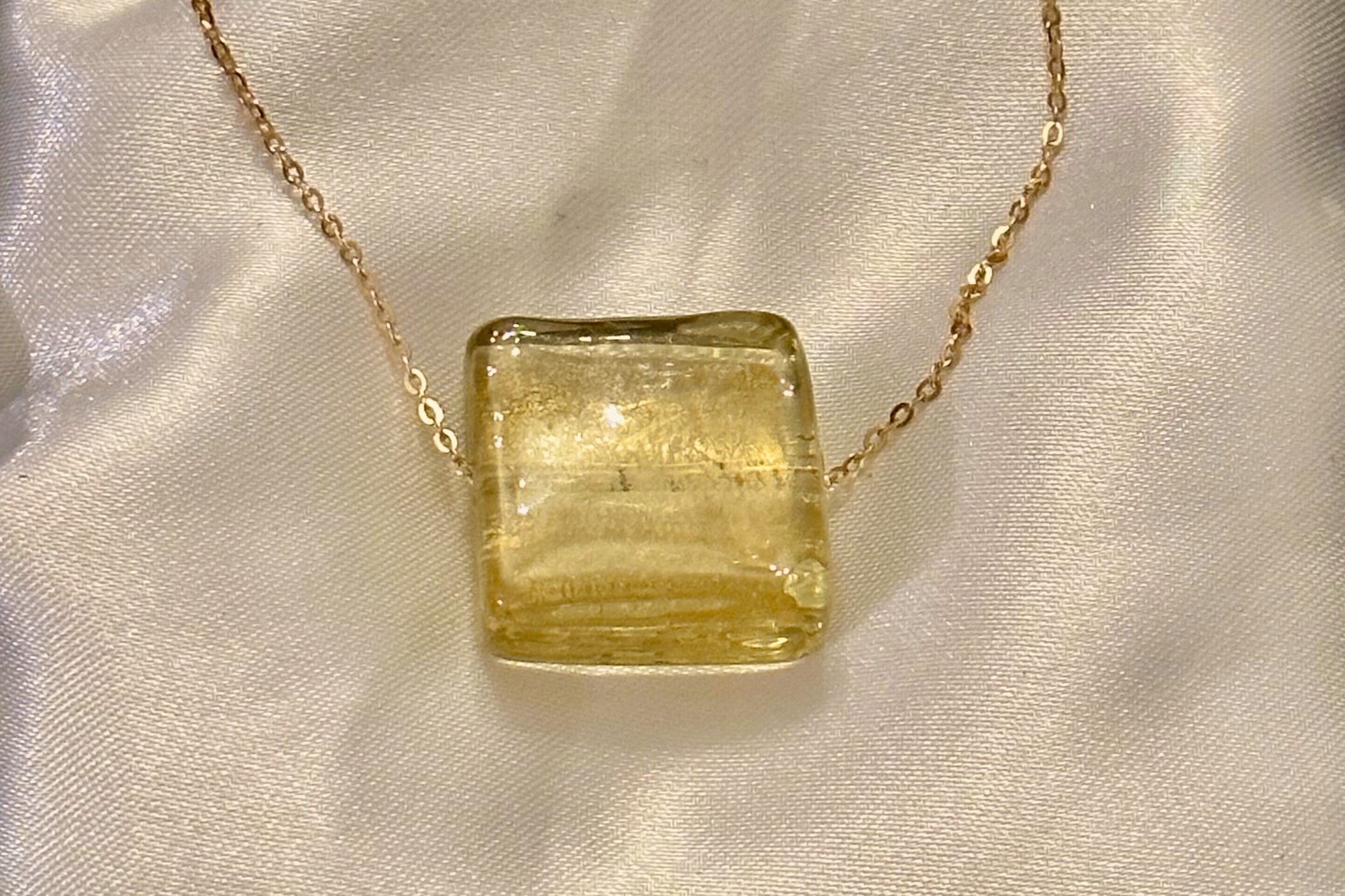 Gold Murano Glass Necklace