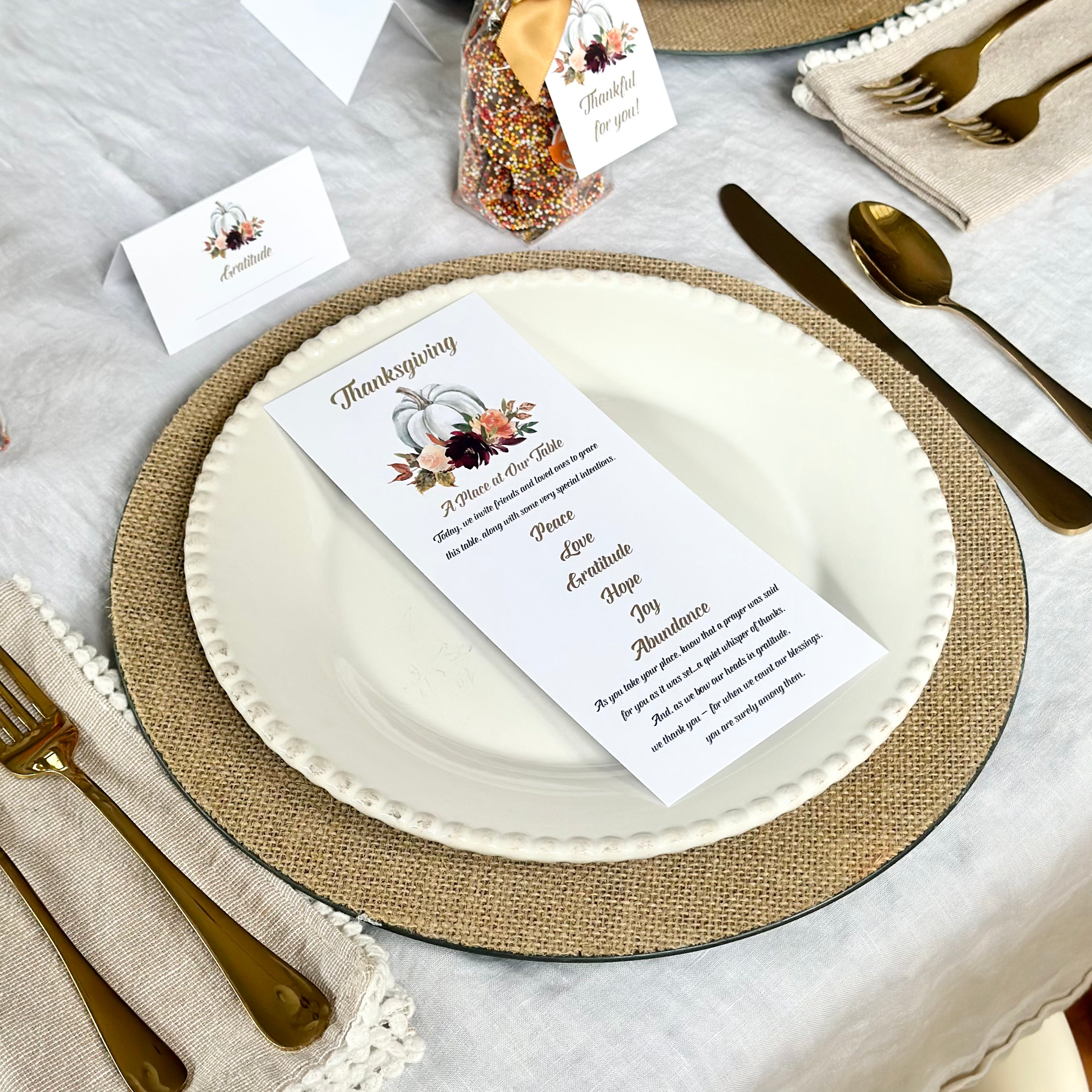 Thanksgiving Table in a Box 2024 - 12 Place Settings, Soup to Nuts!