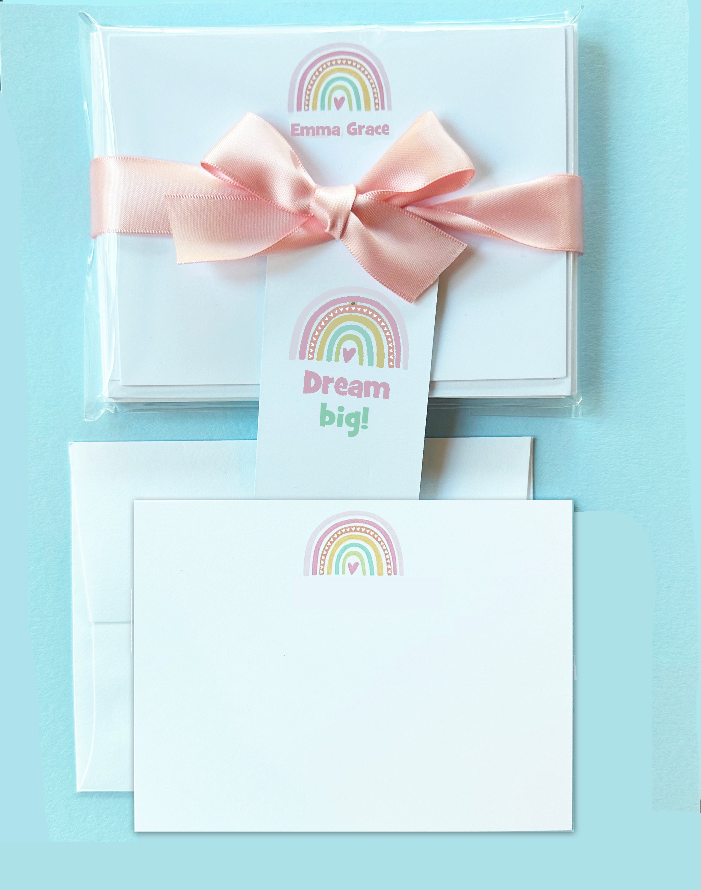 Dream Big Rainbow Notecards