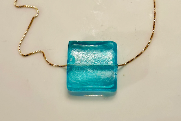 Light Blue Murano Glass Necklace