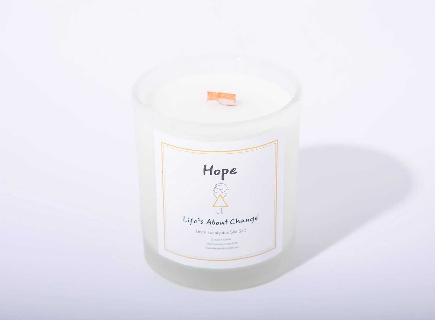 Hope Linen Eucalyptus Sea Salt Candles from Life's About Change Delta Collection
