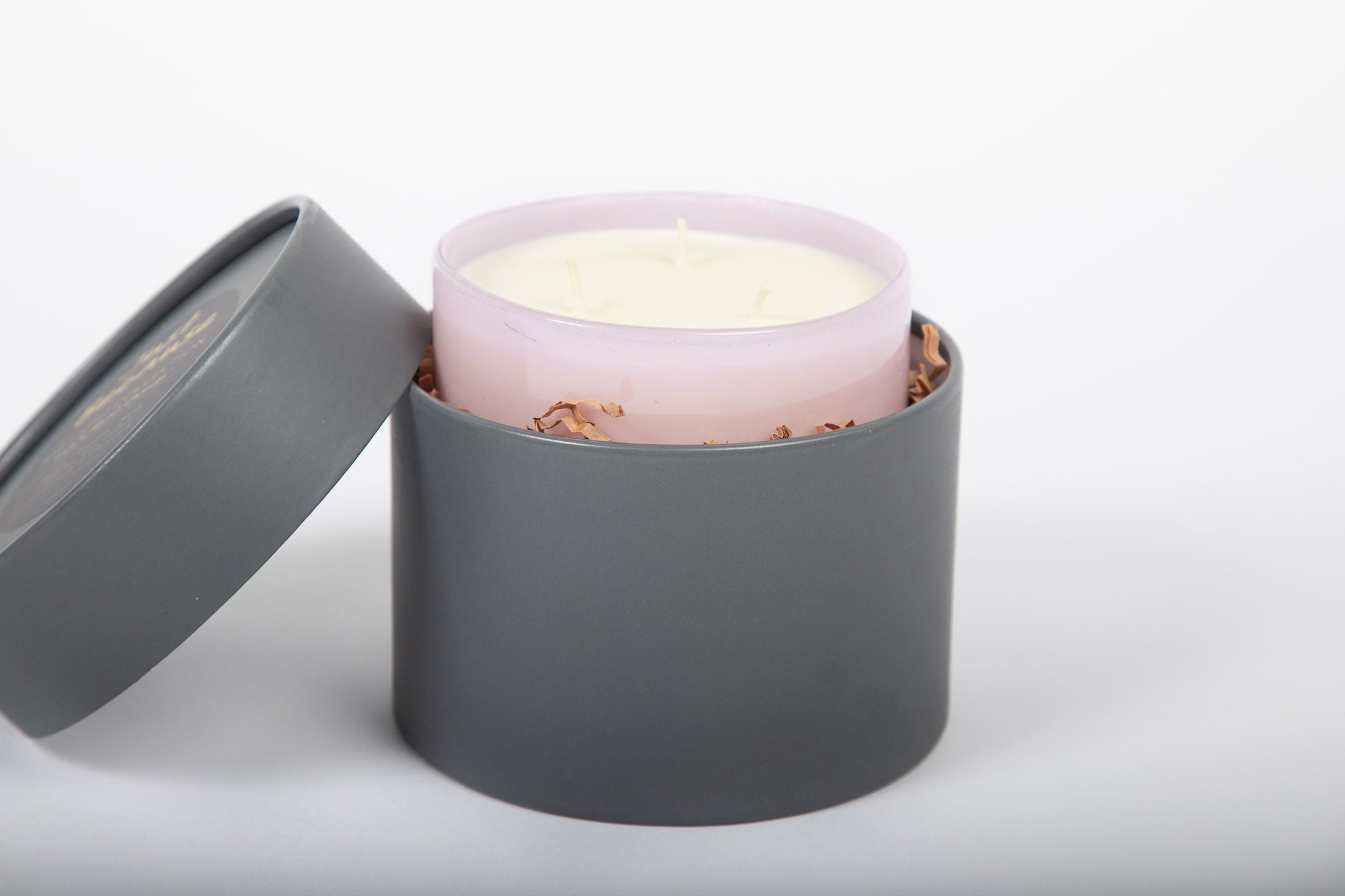 Just Because Pink Hand Blown Glass Candle from Life's About Change Light Collection