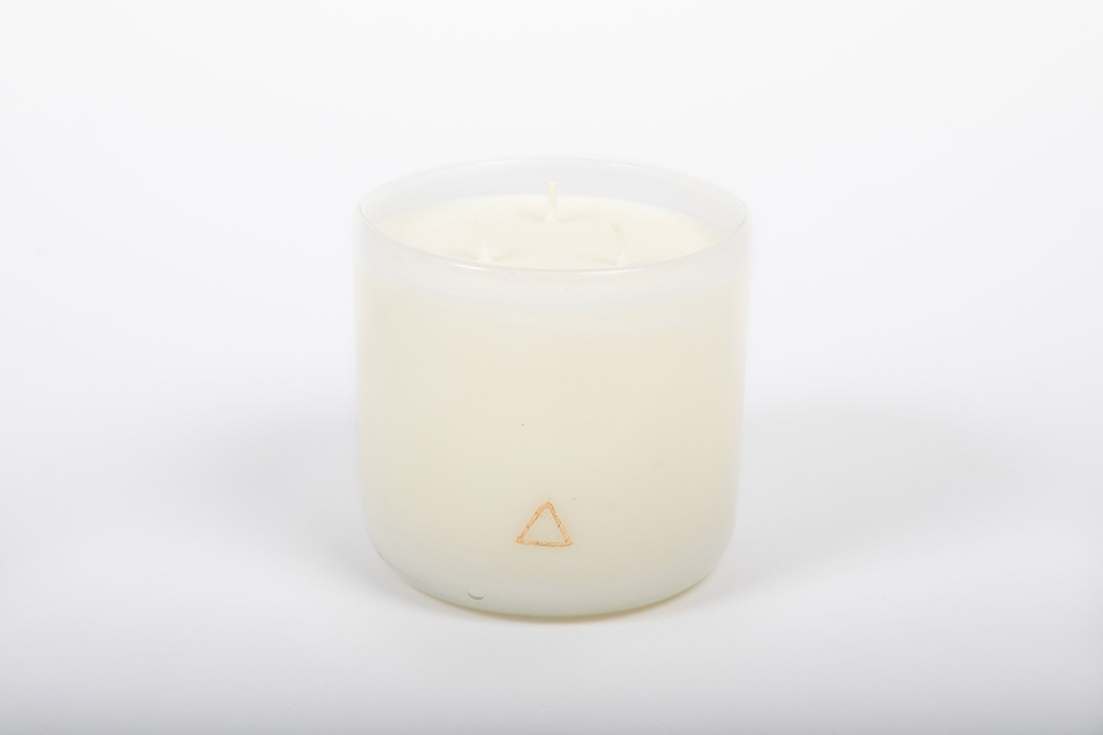 Love White Hand Blown Glass Candle from Life's About Change Light Collection