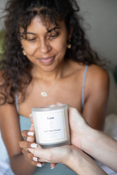Love Linen Eucalyptus Sea Salt Candles from Life's About Change Delta Collection