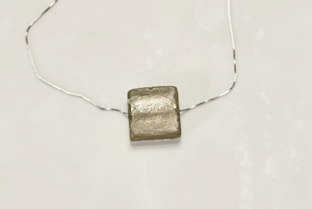 Silver Murano Glass Necklace