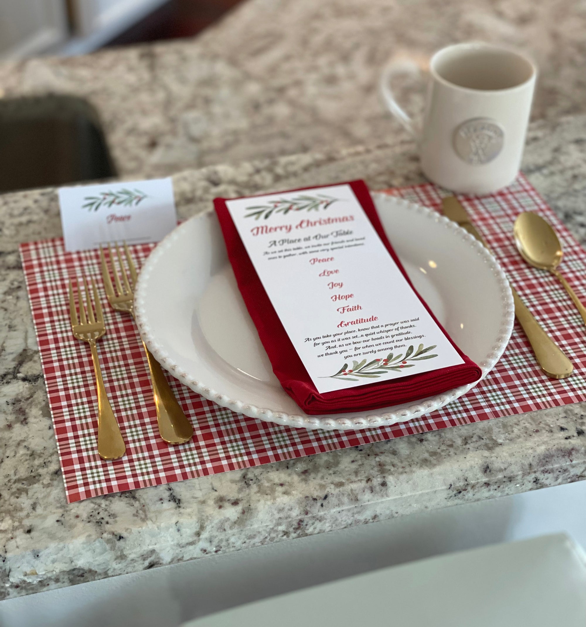 Christmas Table in a Box - 12 Place Settings, Soup to Nuts!