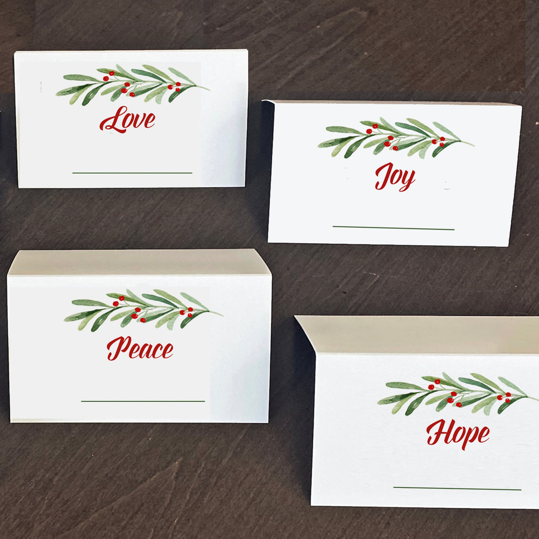 Holiday Intention Place Cards - Set of 12