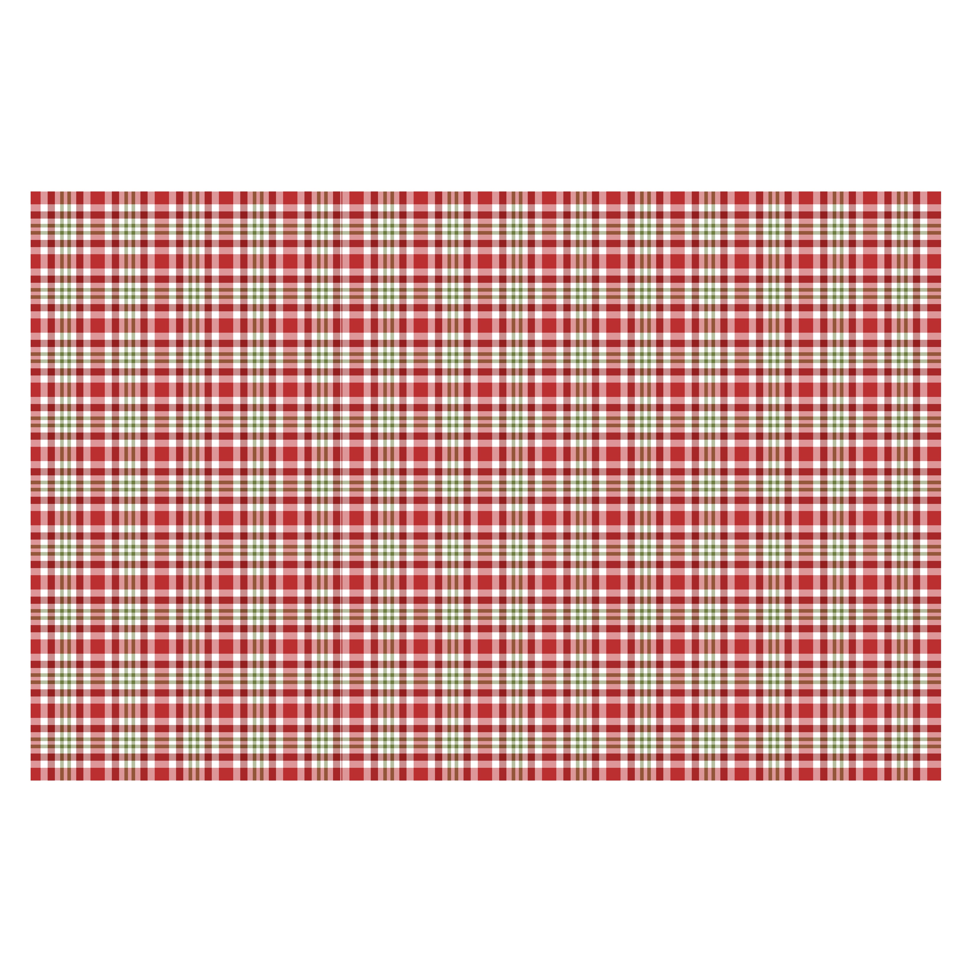 Christmas Plaid Paper Placemats