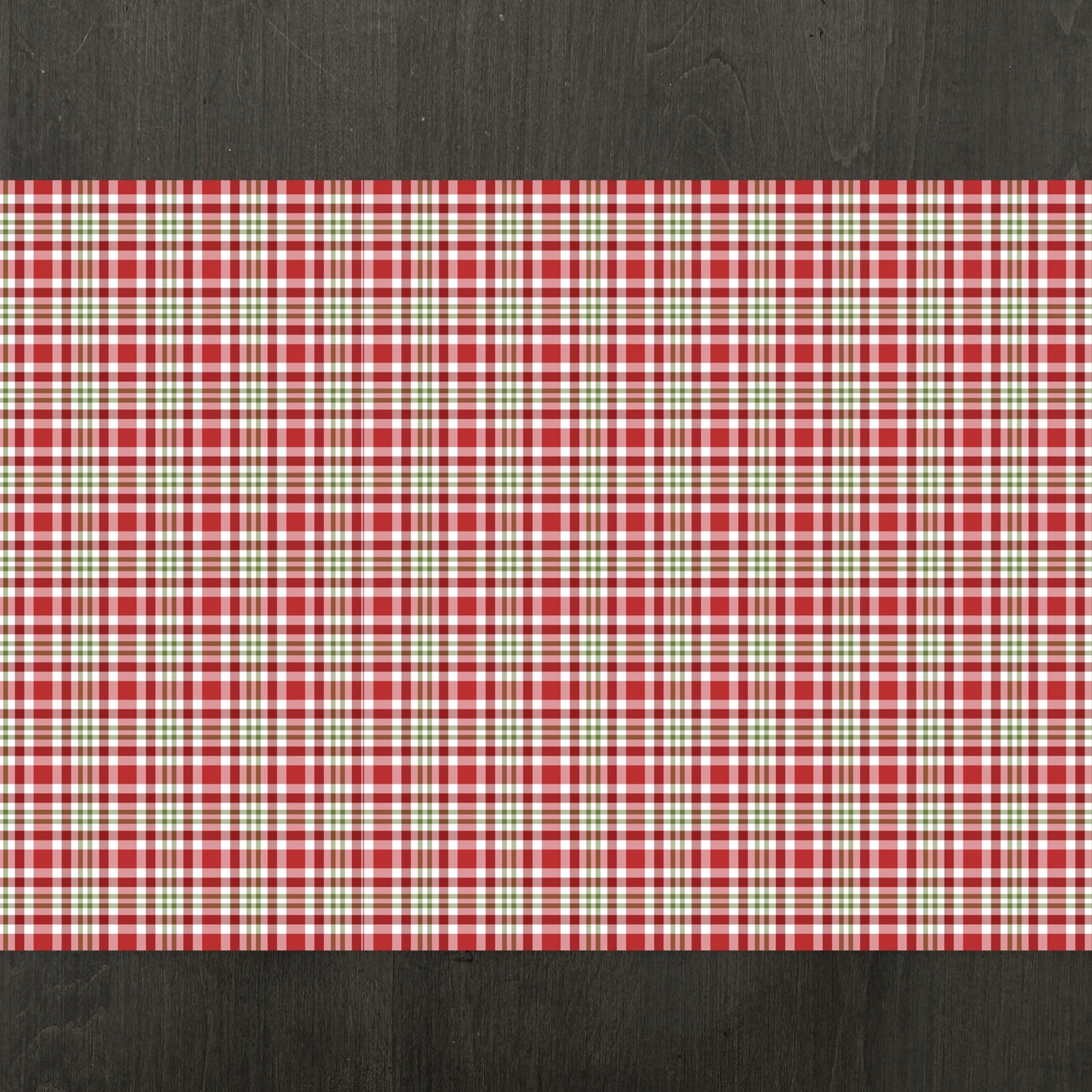 Christmas Plaid Paper Placemats